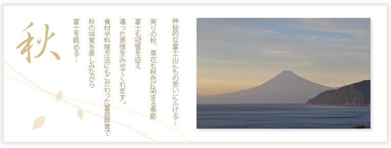 富岳群青より望む秋の富士山